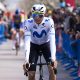 Fotografía de Siu Wu, en la que puede verse en una imagen de archivo del pasado 28 de marzo al ciclista de Movistar Enric Mas, durante una prueba. EFE