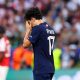 Vitinha durante el partido Final de la Liga de Campeones UEFA entre Paris Saint-Germain y Arsenal en el estadio Puskas Arena en Budapest, Hungría. EFE/EPA/ANNA SZILAGYI