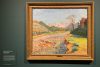 .- Vista de algunas de las obras que forman parte de la exposición "Winston Churchill: el pintor" este miércoles en la Hertford House de Londres, Reino Unido. EFE/Luis Campello.
