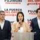 La derechista Keiko Fujimori (c), candidata a la Presidencia de Perú, habla este 17 de mayo de 2026, en una rueda de prensa, en Lima (Perú). EFE/ John Reyes Mejia