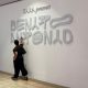 Una persona observa el logo de la nueva colección exclusiva 'Benito Antonio' este martes, en la tienda de la marca española Zara en el centro comercial Plaza Las Américas de San Juan (Puerto Rico). EFE/ Esther Alaejos