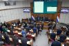 Fotografía que muestra la Cámara de Senadores de Paraguay durante la sesión de aprobación de la renuncia de los senadores Erico Galeano y Hernán Rivas en Asunción (Paraguay). EFE/ Juan Pablo Pino
