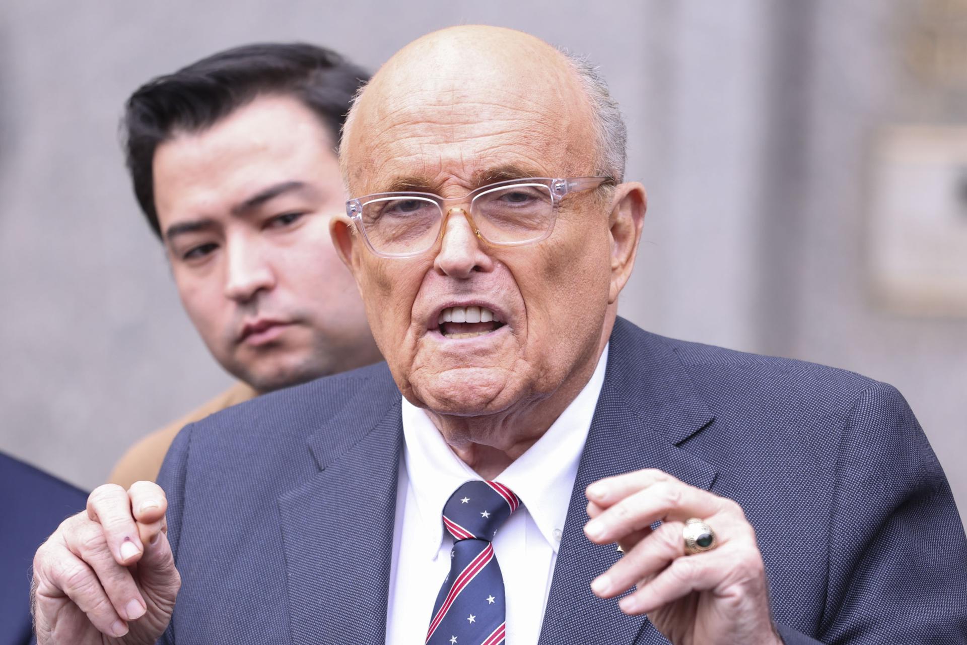 Fotografía de archivo que muestra a Rudy Giuliani. EFE/ Sarah Yenesel