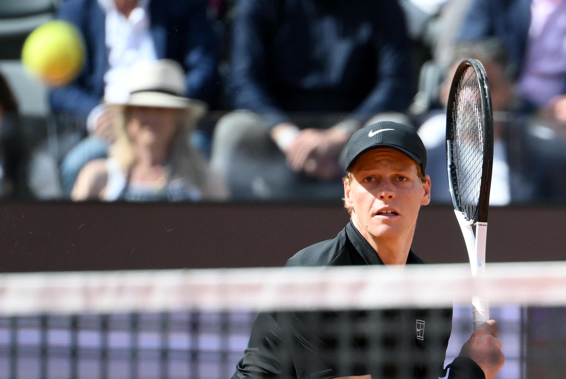 Jannik Sinner tras clasifiarse para los cuartos de final del Masters 1.000 de Roma EFE/EPA/ETTORE FERRARI