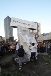 Familiares y amigos de comunicadores asesinados y desaparecidos develan un antimonumento este 30 de mayo de 2026, en Ciudad de México (México). EFE/ Madla Hartz