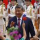 El presidente de China, Xi Jinping, durante la recepción en Pekín por la visita del presidente ruso, Vladimir Putin.
EFE/EPA/Maxim Shemetov / POOL