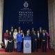 El presidente del jurado del Premio Princesa de Asturias de Cooperación Internacional, Gustavo Suarez-Pertierra (c), anuncia este miércoles en Oviedo que la Bóveda Global de Semillas de Svalbard (Noruega), un depósito subterráneo que alberga más de 1,3 millones de semillas de cultivo de 6.300 especies de todo el mundo para salvaguardar la biodiversidad y la alimentación, ha obtenido este miércoles el Premio Princesa de Asturias de Cooperación Internacional 2026. EFE/ Eloy Alonso