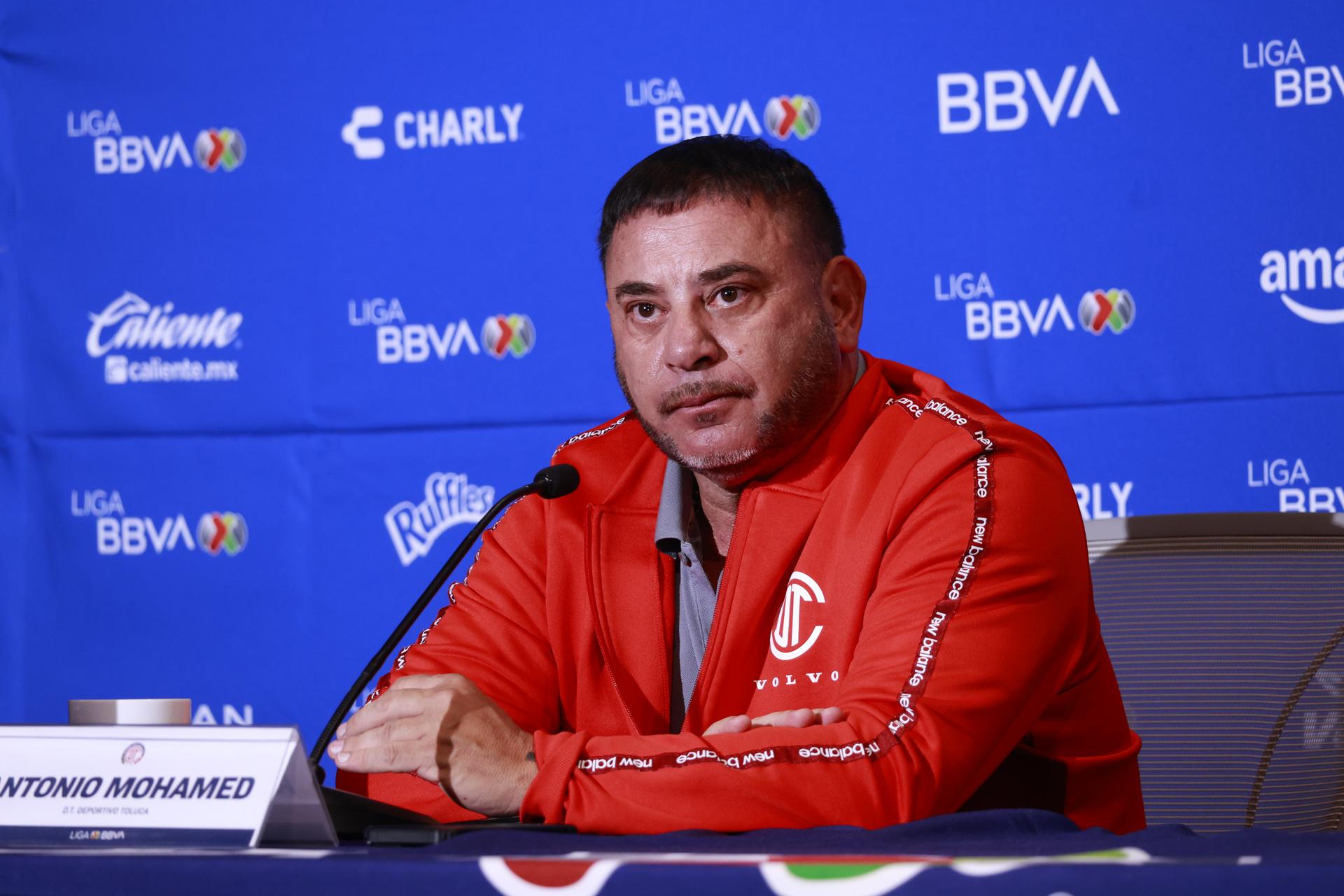 El técnico argentino del Club Toluca, Antonio Mohamed. Imagen de archivo. EFE/Felipe Gutiérrez