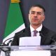El secretario de Seguridad y Protección Ciudadana de México, Omar García Harfuch, habla durante una rueda de prensa en Culiacán, Sinaloa (México). EFE/ Madla Hartz