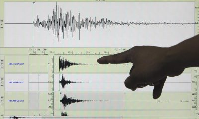Imagen de archivo de un sismógrafo registrando un terremoto. EFE/Rolex Dela Pena