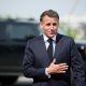 El presidente francés, Emmanuel Macron, a su llegada al Complejo Karen Demirchián de Ereván, sede de la cumbre de la Comunidad Política Europea (CPE), en Ereván, Armenia, el 4 de mayo de 2026. EFE/EPA/Leszek Szymanski POLAND OUT