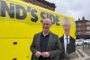 El ministro principal de Escocia y líder del Partido Nacional Escocés (SNP), John Swinney, durante un acto de campaña en Glasgow antes de las elecciones autonómicas del 7 de mayo. El ministro principal de Escocia, John Swinney, afirma que una mayoría del Partido Nacional Escocés (SNP) en las elecciones del jueves debería traducirse en un nuevo referéndum de independencia y en que el Gobierno británico tendrá que respetar la voluntad democrática de los escoceses. EFE/Susana Blaya
