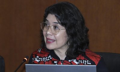 La secretaria ejecutiva de la Comisión Interamericana de Derechos Humanos (CIDH), Tania Reneaum, habla durante una sesión ordinaria del Consejo Permanente de la Organización de los Estados Americanos (OEA) este miércoles, en Washington (Estados Unidos). EFE/ Lenin Nolly