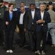 Los ministros de Sanidad, Mónica García (i), el de Interior, Fernando Grande-Marlaska (d), el de Política Territorial, Ángel Víctor Torres (2i) y el director general de la Organización Mundial de la Salud (OMS), Tedros Adhanom Ghebreyesus (2d), visitan este sábado el puerto de Granadilla de Abona en Tenerife, donde en la madrugada de este domingo llegará el crucero MV Hondius. EFE/Alberto Valdés