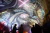 Sydney (Australia), 19/05/2026. -La obra Time: Warped de Neon Dynamo se proyecta en el Argyle Cut durante una presentación a los medios de Vivid Sydney 2026, en Sídney, Australia, el 19 de mayo de 2026.
 EFE/EPA/DAN HIMBRECHTS USTRALIA AND NEW ZEALAND OUT

