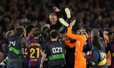 Hansi Flick, en una foto de archivo tras proclamarse campeón de LaLiga. EFE/Siu Wu.