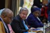 El Secretario General de las Naciones Unidas, Antonio Guterres (C), asiste a una sesión de la Cumbre África Adelante "Alianzas África-Francia para la Innovación y el Crecimiento" en Nairobi, Kenia, el 11 de mayo de 2026. La cumbre se celebra del 11 al 12 de mayo de 2026 y reúne al Presidente francés Emmanuel Macron, al Presidente keniano William Ruto y a otros jefes de Estado y de Gobierno africanos. (Kenia) EFE/EPA/DANIEL IRUNGU