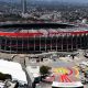 Fotografía aérea que muestra el estadio Azteca 'Banorte' el 27 de marzo de 2026, en Ciudad de México (México). EFE/ Tomas Pérez