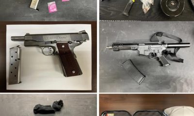 Fotografía cedida que muestra armas de fuego incautadas a miembros de la organización criminal transnacional Tren de Aragua (TdA) en el Distrito de Colorado (EE.UU.). EFE/ Departamento Justicia EE.UU.
