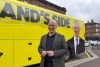 El ministro principal de Escocia y líder del Partido Nacional Escocés (SNP), John Swinney, durante un acto de campaña en Glasgow antes de las elecciones autonómicas del 7 de mayo. El ministro principal de Escocia, John Swinney, afirma que una mayoría del Partido Nacional Escocés (SNP) en las elecciones del jueves debería traducirse en un nuevo referéndum de independencia y en que el Gobierno británico tendrá que respetar la voluntad democrática de los escoceses. EFE/Susana Blaya
