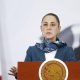 La presidenta de México, Claudia Sheinbaum, habla en una rueda de prensa este martes, en el Palacio Nacional de la Ciudad de México (México). EFE/ Sáshenka Gutiérrez
