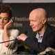 Los miembros del jurado Laura Wandel (izquierda) y Paul Laverty asisten a la rueda de prensa del jurado de largometrajes durante el 79º Festival de Cine de Cannes, en Cannes, Francia, el 12 de mayo de 2026. El festival se celebra del 12 al 23 de mayo de 2026. (Cine, Francia) EFE/EPA/KATE GREEN/ POOL