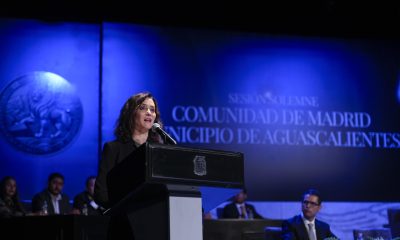 La presidenta de la Comunidad de Madrid, Isabel Díaz Ayuso, visita este miércoles el Congreso del Estado de Aguascalientes (México), donde ha recibido la Medalla de la Libertad.EFE/ Comunidad De Madrid SÓLO USO EDITORIAL / SÓLO DISPONIBLE PARA ILUSTRAR LA NOTICIA QUE ACOMPAÑA (CRÉDITO OBLIGATORIO)