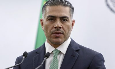 El secretario de Seguridad y Protección Ciudadana, Omar García Harfuch, habla en una rueda de prensa en Ciudad de México (México). Imagen de archivo. EFE/ Madla Hartz