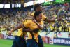 Jugadores de la selección de Ecuador celebran este sábado la victoria por 2-1 sobre la de Arabia Saudí en partido de preparación para el Mundial 2026 jugado en el estadio Sports Illustrated de Nueva Jersey. EFE/ Ángel Colmenares
