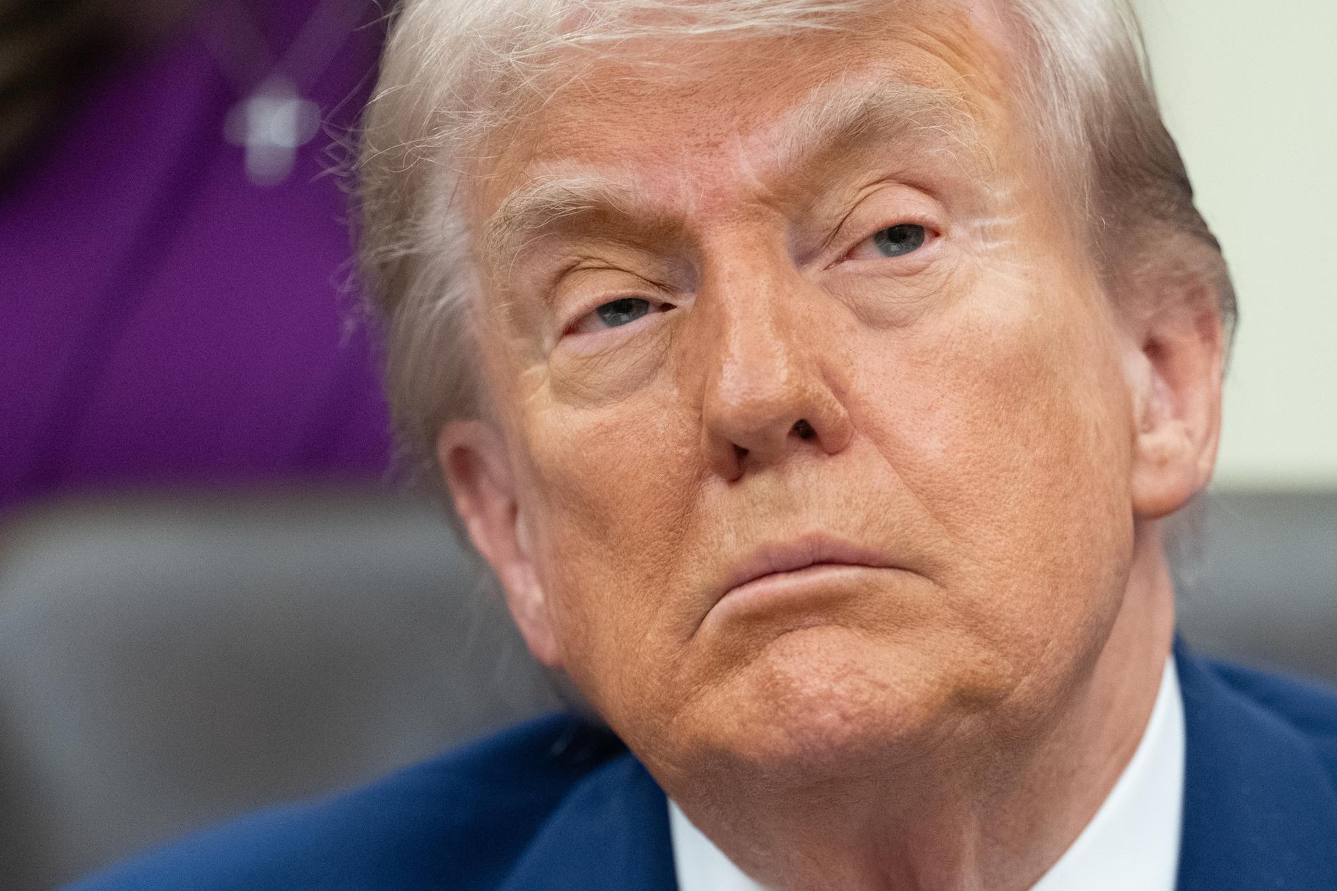 El presidente de Estados Unidos, Donald Trump. EFE/Aaron Schwartz
