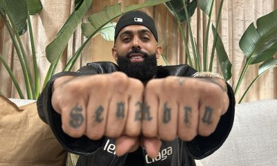 El artista urbano puertorriqueño Eladio Carrión posa durante una entrevista con EFE en San Juan (Puerto Rico). EFE/ Jorge Muñiz