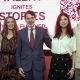 Desde la izquierda, jefa del Departamento Audiovisual en Audiovisual from Spain, Teresa Martín Ezama; la actriz española Ángela Molina, el embajador de España en México, Juan Duarte Cuadrado y los actores Maribel Verdú y Miguel Bernardeau posan durante una rueda de prensa este miércoles, en Ciudad de México (México). EFE/Isaac Esquivel