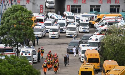Condado de Qinyuan (China), 25/05/2026.- Los equipos de rescate trabajan en el lugar tras una explosión de gas en la mina de carbón de Liushenyu, en el condado de Qinyuan, provincia de Shanxi, China, el 23 de mayo de 2026 (publicado el 25 de mayo de 2026). 
EFE/EPA/CNSPHOTO EDITORIAL USE ONLY EDITORIAL USE ONLY