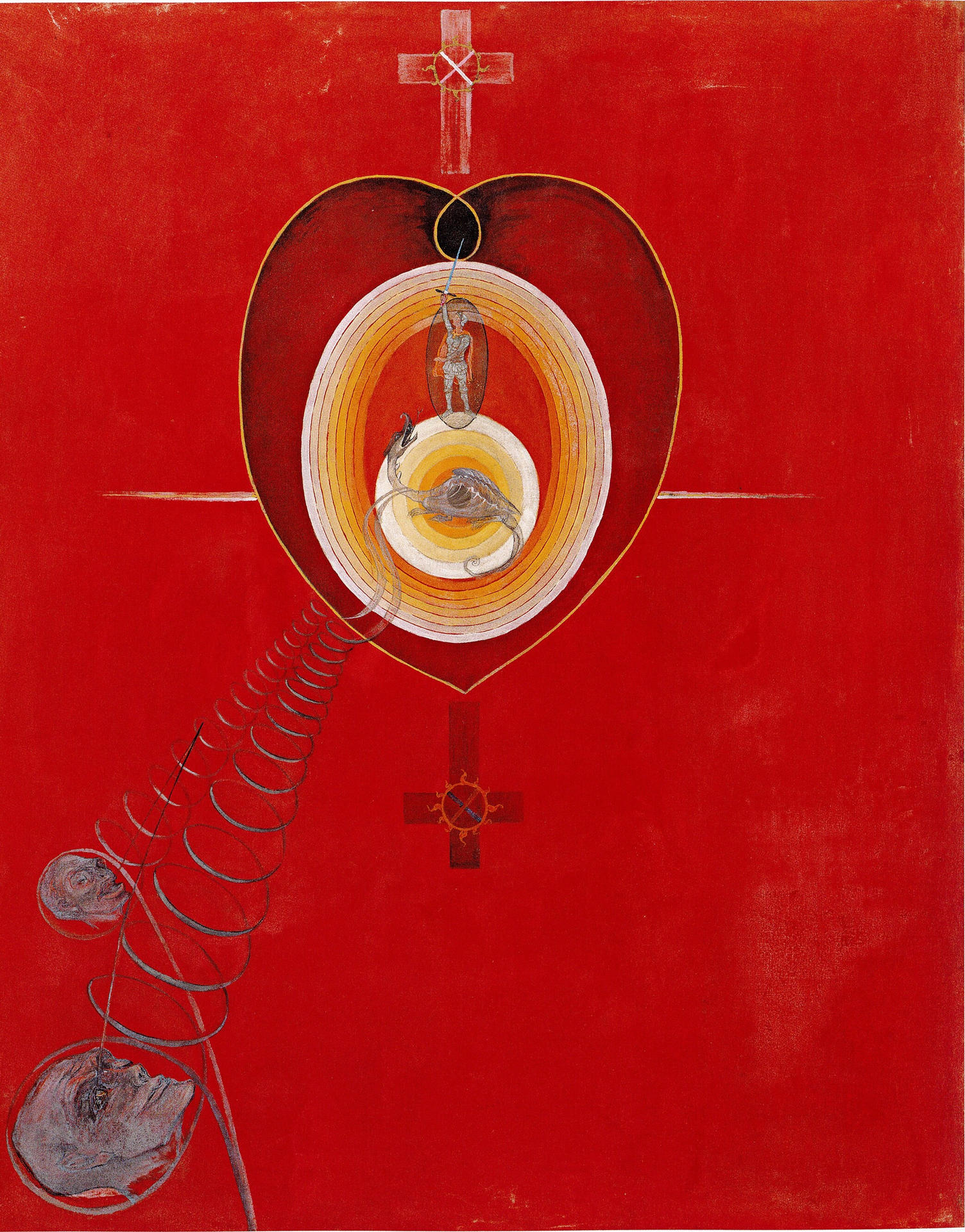 Fotografía del cuadro 'Colombe nº 8'. de Hilma Af Klint, que se expone en el Grand Palais de París. -EFE/ Grand Palais/hilma Af Klint Foundation/The Moderna Museet (Estocolmo) ***SOLO USO EDITORIAL/SOLO DISPONIBLE PARA ILUSTRAR LA NOTICIA QUE ACOMPAÑA (CRÉDITO OBLIGATORIO)***