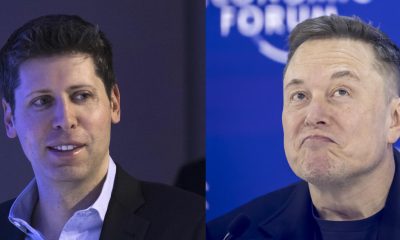 Combo de fotografías de archivo que muestra al CEO de OpenAI Sam Altman (i) y al multimillonario estadounidense Elon Musk. EFE