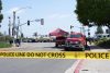 Fotografía que muestra una cinta de advertencia durante un operativo de la Policía de San Diego este lunes, en el Centro Islámico de San Diego (EE.UU). EFE/ Omar Alonso

