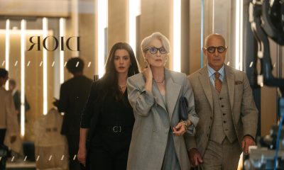 Veinte años después de encarnar a los icónicos personajes de Miranda, Andy, Emily y Nigel; Meryl Streep (c), Anne Hathaway (i), Emily Blunt y Stanley Tucci (d) vuelven a la gran pantalla con "El Diablo viste de Prada 2". EFE/ Macall Polay/20th Century Studios // SOLO USO EDITORIAL/SOLO DISPONIBLE PARA ILUSTRAR LA NOTICIA QUE ACOMPAÑA (CRÉDITO OBLIGATORIO)