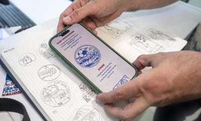 Fotografía que muestra los sellos del programa 'World Cup ‘26 NYC Neighborhood Passport', una iniciativa destinada a acercar a turistas y residentes a los barrios de la ciudad durante la Copa Mundial de Fútbol de 2026, este martes, en Nueva York (Estados Unidos). EFE/ Angel Colmenares