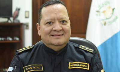 El director de la Policía Nacional Civil de Guatemala, David Custodio Boteo, posa en una entrevista con EFE el 11 de mayo de 2026 en Ciudad de Guatemala (Guatemala). EFE/ Alex Cruz