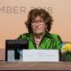 Fotografía de archivo del 10 de diciembre de 2018 de Louise Arbour durante una rueda de prensa en Marrakech (Marruecos). EFE/ Jalal Morchidi /ARCHIVO