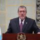 Fotografía de archivo del presidente de Guatemala, Bernardo Arévalo de León, durante una rueda de prensa en el Palacio Nacional de la Cultura, en Ciudad de Guatemala (Guatemala). EFE/ Christian Gutiérrez