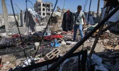 Imagen reciente de la Franja de Gaza tras los bombardeos israelíes. EFE/EPA/HAITHAM IMAD