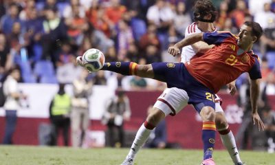 Mikel Oyarzabal, en el último amistoso ante Perú. EFE/ Hilda Ríos