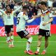 Deniz Undav de Alemania (C) celebra marcar el 6-1 con su compañero Florian Wirtz durante el partido de la fase de grupos de la Copa Mundial de la FIFA 2026. EFE/EPA/SAM WASSON