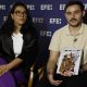 Entrevista este domingo con Persy Cabrera (d) y Jennifer Ávila, editores de la revista hondureña Contracultura, galardonada con el Premio Rey de España de Periodismo 2026 en la categoría cultural. La revista, publicada en papel en un mundo dominado por lo digital y la Inteligencia Artificial (IA), recibirá mañana lunes el premio de manos del rey Felipe VI en un acto que tendrá lugar en la Casa de América de Madrid. EFE/J.J. Guillén