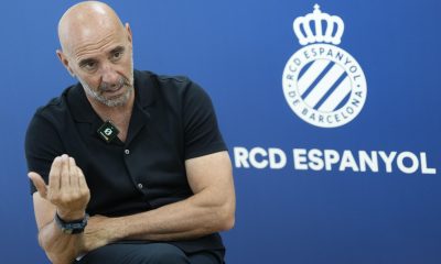 El nuevo director deportivo del RCD Espanyol, Ramón Rodríguez Verdejo 'Monchi', afirma en una entrevista con EFE que no ha llegado al club blanquiazul  "a sacar conejos de la chistera" y analiza los objetivos deportivos de la entidad. EFE/ Enric Fontcuberta.