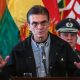 El presidente de Bolivia, Rodrigo Paz, fue captado este 3 de junio, durante un acto público en el Palacio de Gobierno, en La Paz (Bolivia). EFE/Gabriel Márquez