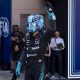 El piloto británico del equipo Mercedes George Russell consigue la pole position después de la clasificación previo al Gran Premio de Fórmula 1 de Barcelona-Cataluña. EFE/Siu Wu