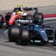 Los pilotos británicos de Fórmula Uno, George Russell, del equipo Mercedes, y Lewis Hamilton de Ferrari , durante la clasificación previa al Gran Premio de Fórmula 1 de Barcelona-Cataluña, este sábado.-  EFE/ Alejandro García