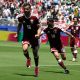 Boualem Khoukhi, de Catar (16) anotó el gol que le dio el empate 1-1 a su equipo en el debut en el Mundial 2026 ante Suiza. EFE/EPA/BENJAMIN FANJOY